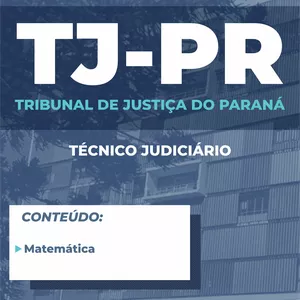 Imagem principal do produto Caderno de Matemática - Técnico Judiciário TJPR