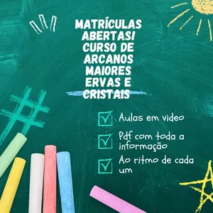 Imagem de capa para o Curso online Curso de Tarot Arcanos maiores ervas e cristais 