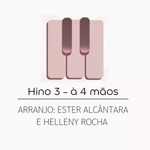 Imagem de capa para o Ebook Partitura à 4 mãos - Hino 3 (modo menor) 