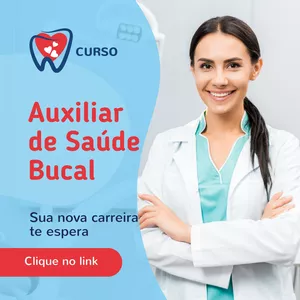 Curso Curso Auxiliar de  Saúde Bucal -  07 Cursos em 01 - com Registro - CRO