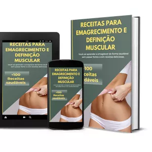 Imagem de capa para o Ebook Receitas Para Emagrecimento e Definição Muscular