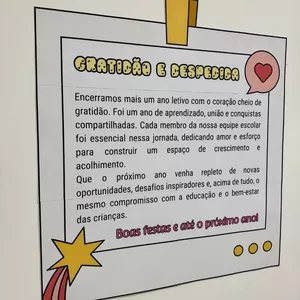 Imagem de capa para o Ebook Cartaz com mensagem de agradecimento para a Equipe Escolar.