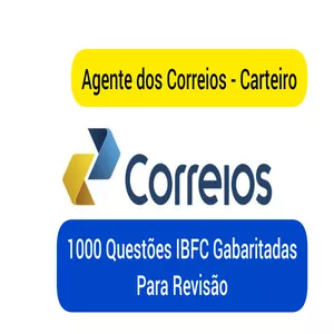 Imagem do curso Agente dos Correios - Carteiro - 1000 Questões IBFC Gabaritadas Para Revisão