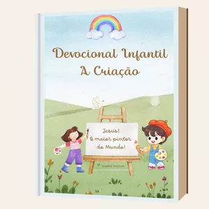 Imagem de capa para o Ebook A Criação! Jesus o maior pintor do Mundo! Para crianças de 02 a 07 anos.