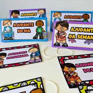 Imagem de capa para o Ebook Crachá Ajudante de Sala