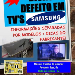 Imagem de capa para o Ebook Dicas de Reparo em TV's SAMSUNG