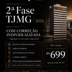 Imagem de 2ª Fase TJMG 2026 — Com correção individualizada criado por Santo Graal Jurídico na hotmart