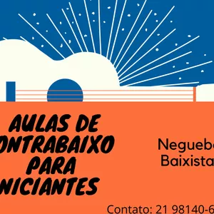 Imagem de capa para o Curso online Curso para Iniciante e Intermediário de Contra Baixo Negueba baixista