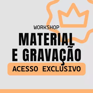Imagem de capa para o Curso online Workshop | Material e Gravação