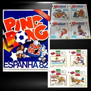 Imagem de capa para o Ebook Álbuns Digitalizados Copa do Mundo PingPong (82/86/90/94)