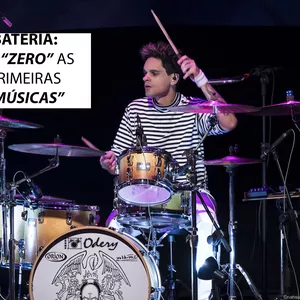 Imagem de capa para o Curso online Bateria: do ZERO às primeiras MÚSICAS