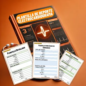Imagen de portada para Ebook Plantilla De Reporte Electrocardiograma 
