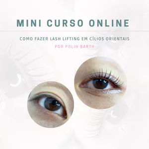 Imagem de capa para o Curso online Mini curso - Como fazer lash lifting em cílios ORIENTAIS