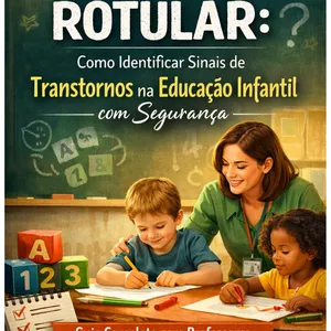 Imagem de capa para o Ebook Antes de Rotular - Como Identificar Sinais de Transtornos na Educação  Infantil com Segurança