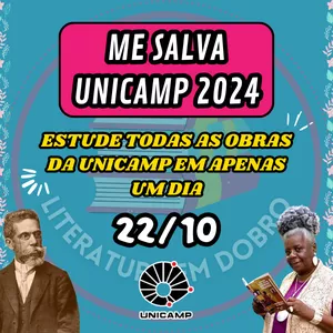 Imagem de capa para o Evento online ME SALVA UNICAMP 2024 (OBRAS LITERÁRIAS)