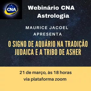 Imagem de capa para o Evento online O signo de Aquário na tradição hebraica e a tribo de Asher 