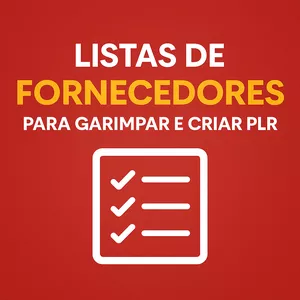 Imagem de capa para o Curso online FORNECEDORES PARA GARIMPAR E CRIAR PLR