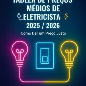 Imagem de capa para o Ebook 🔌 Tabela de Preços Médios de Eletricista 2025 / 2026 ⚡