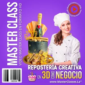 Imagen de portada para Curso online Repostería Creativa en 3D como Negocio