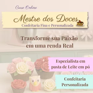 Imagem de capa para o Curso online Mestre dos doces  