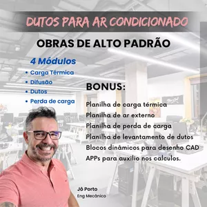 Imagem de capa para o Curso online Dutos para Ar Condicionado em Obras de Alto Padrão