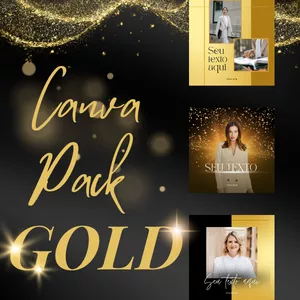 Imagem de capa para o Ebook Pack Canva Gold