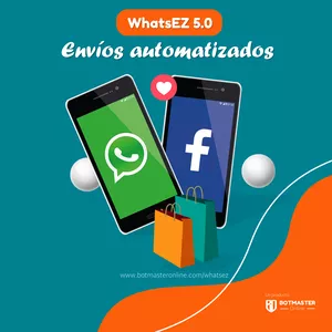 Imagen de portada para Curso online WhatsEZ 5.0, Bot de automatización para Whatsapp, Telegram y SMS