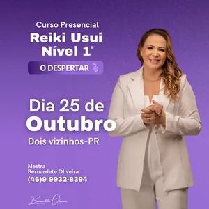 Imagem de capa para o Evento presencial CURSO REIKI USUI NÍVEL 1 