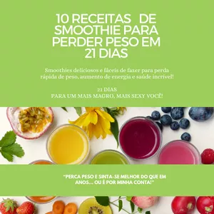 Imagem de capa para o Ebook 10 Receitas de Smoothie Para Perder Peso