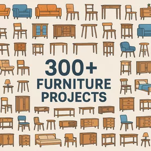 Imagem de capa para o Curso online +300 FURNITURE PROJECTS