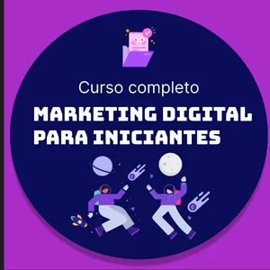 Imagem de capa para o Ebook Curso Completo de Marketing Digital para Iniciantes