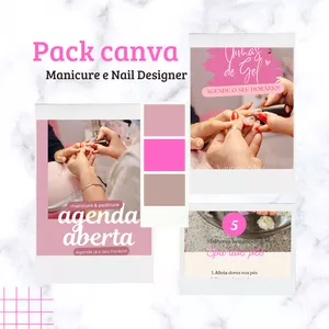 Imagem de capa para o Ebook Pack Manicure e Nail Designer 
