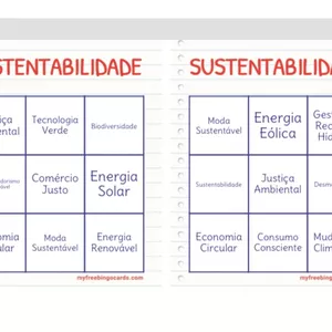 Imagem de capa para o Ebook BINGO SUSTENTABILIDADE