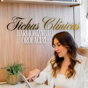 Imagem de capa para o Ebook Harmonização Facial - Fichas Clínicas para Consultório