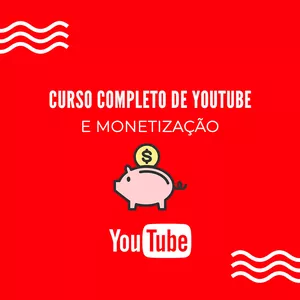 Imagem de capa para o Curso online Curso de Youtube e Monetização Completo