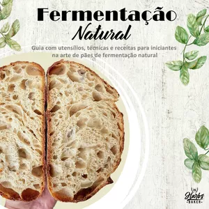 Imagem de capa para o Ebook E-book Pães de Fermentação Natural