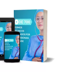 Imagem de capa para o Ebook + De 700 Termos técnicos de enfermagem e suas Siglas