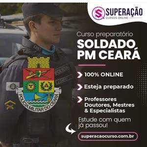 Imagem de capa para o Curso online Polícia Militar do Ceará - Curso preparatório