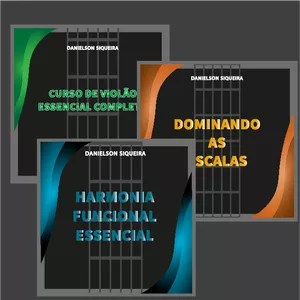Imagem de capa para o Ebook Kit Violão Essencial Pro - Domine o Essencial, Escalas e Harmonia!!!