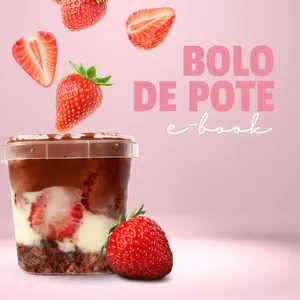 Imagem de capa para o Ebook Bolo de pote - doce sabor