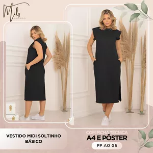 Imagem de capa para o Ebook Vestido Midi Soltinho Básico
