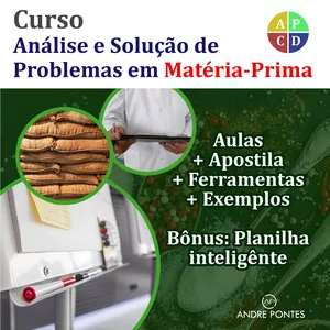 Imagem de capa para o Curso online Análise e Solução de Problemas em Matéria-prima com PDCA e Ferramentas