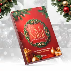 Imagem de capa para o Ebook PACK DE NATAL- COLEÇÃO DE PROMPTS - OS MELHORES PROMPTS DE NATAL 