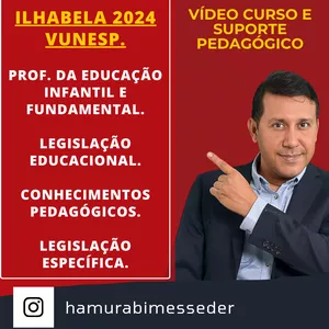Imagem de capa para o Curso online ILHABELA-SP "2024" - Professor(as) DA EDUCAÇÃO INFANTIL E FUNDAMENTAL ANOS INICIAIS.