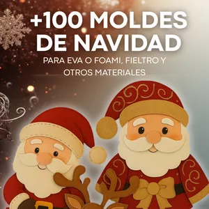 Imagen de portada para Curso online PACK PREMIUM +100 MOLDES NAVIDAD 