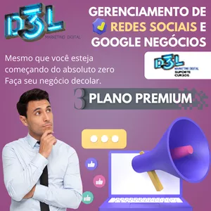 Imagem do curso PLANO PREMIUM – Marketing Digital + Social Media - 6 MESES D3L MKT DIG