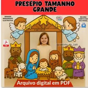Imagem de capa para o Ebook ✨🎄 Presépio Natalino em Tamanho Real! 🎄✨