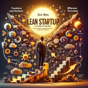 Imagen de portada para Ebook Resumen infográfico sobre el libro del método Lean Startup