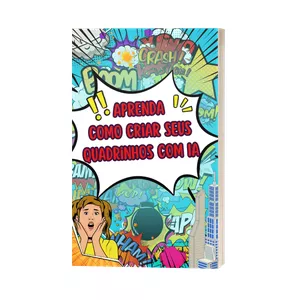 Imagem de capa para o Ebook Aprenda como criar seus Quadrinhos com IA
