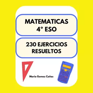 Imagen de portada para Ebook Matematicas 4º Eso: 230 Ejercicios resueltos